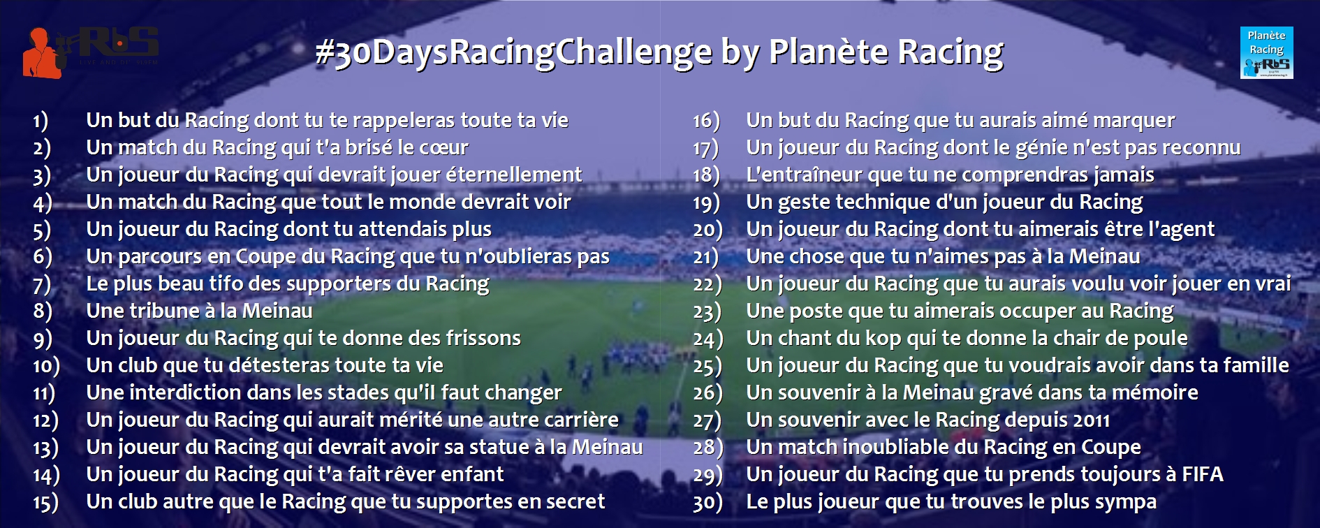 #30DaysRacingChallenge by Planète Racing